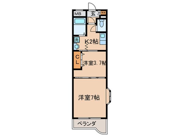 シティサンフラワーの物件間取画像